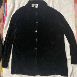 Vintage 90’s black long sleeves button down sweater from DKNY size M